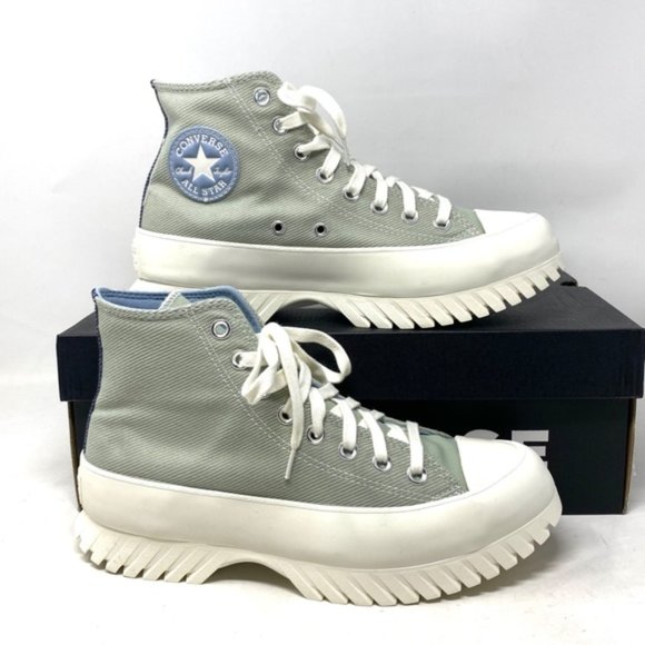 Converse Chuck Taylor Lugged 2.0 Shoes Platform Women Summit Sage Canvas A03809C - Picture 9 of 10